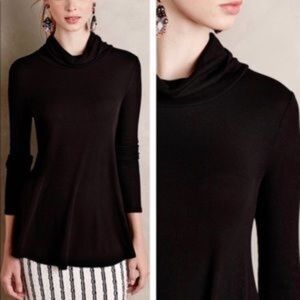 !! Anthropologie deletta ribbed Cowl Neck tunic